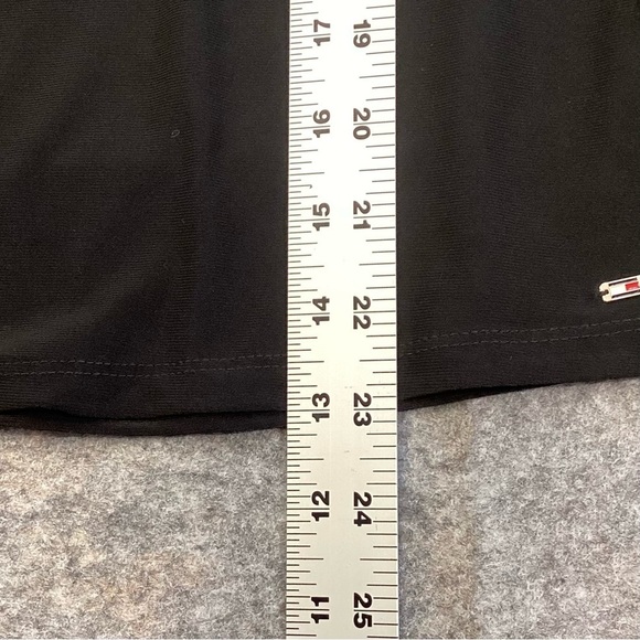 Tommy Hilfiger Tiered Ruffle Short Sleeve Tee Black, Size Small NWT Office - Picture 8 of 9